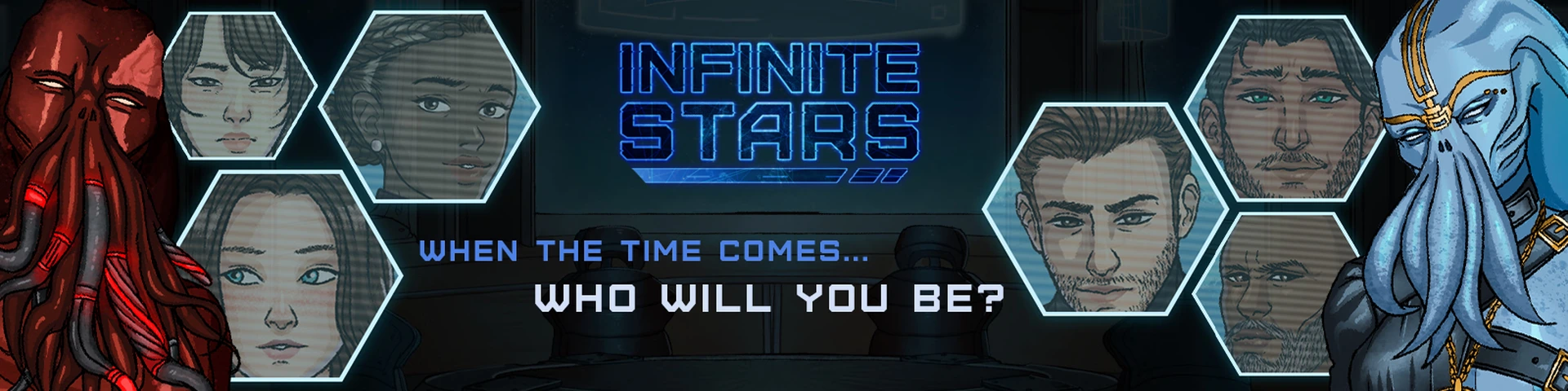 Infinite Stars: The Visual Novel Banner