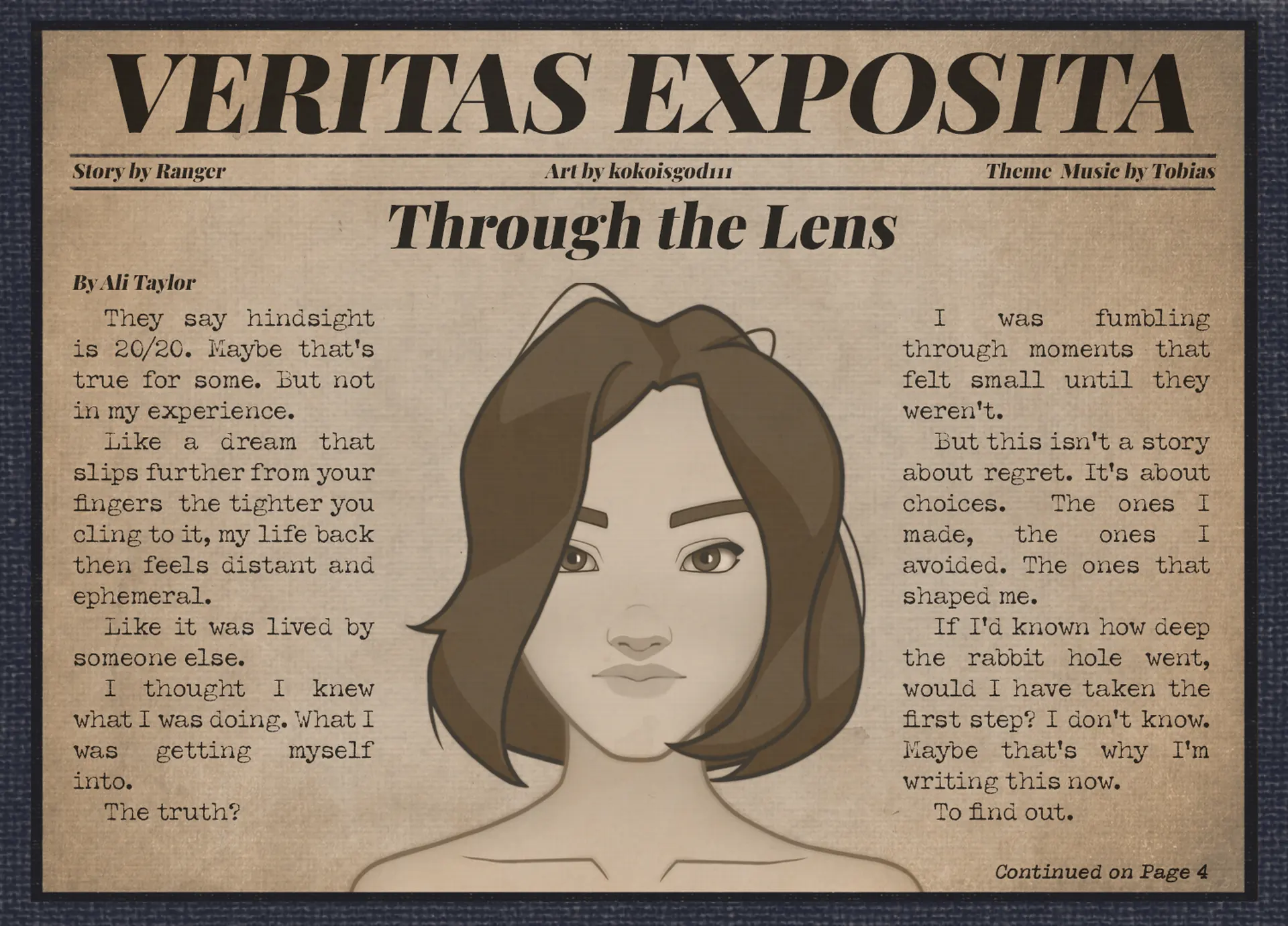 VERITAS EXPOSITA: Through the Lens VERITAS EXPOSITA: Through the Lens