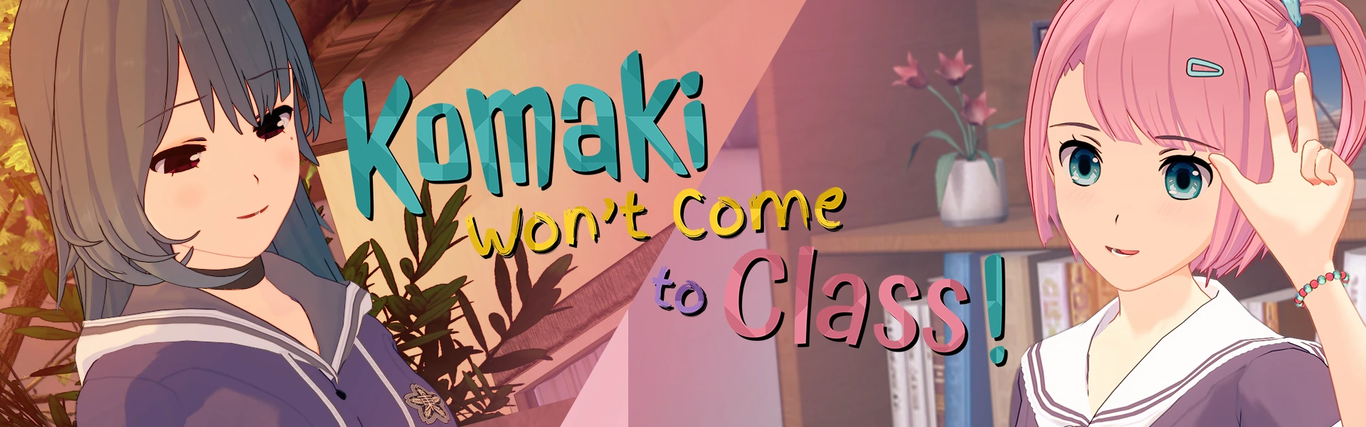 Komaki Won't Come to Class (Komakiko) Banner