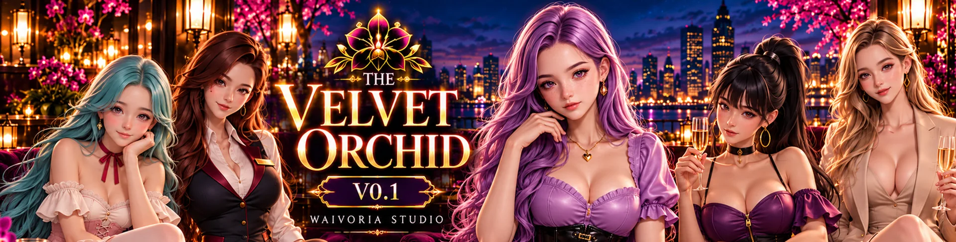 The Velvet Orchid Banner