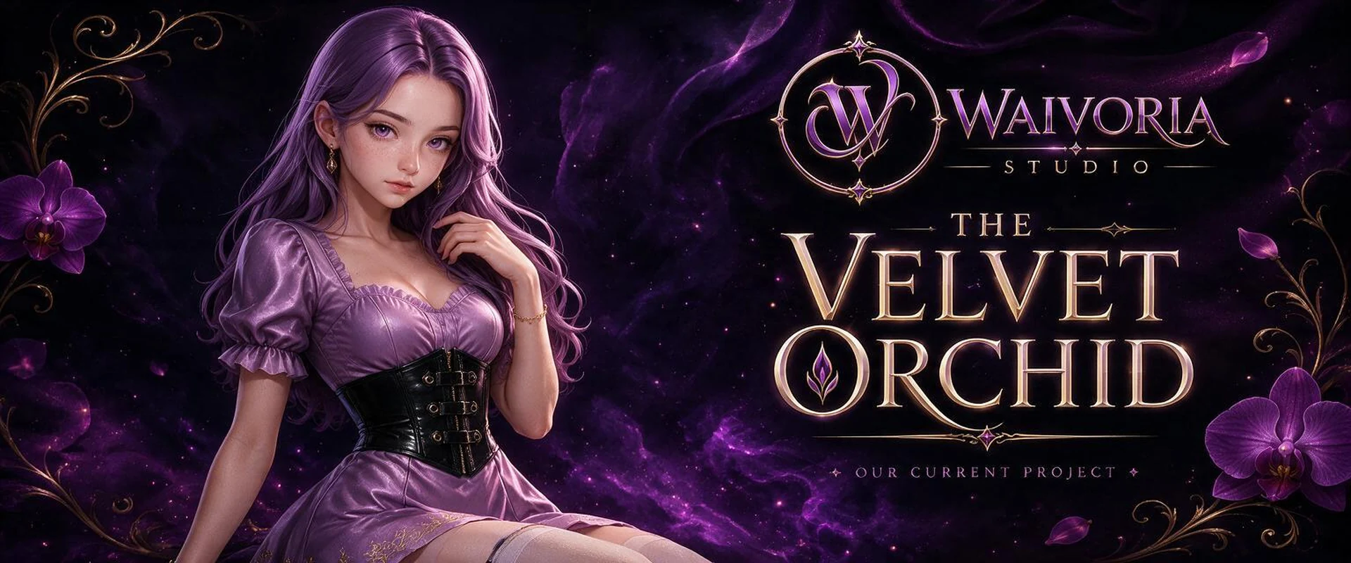 The Velvet Orchid Banner
